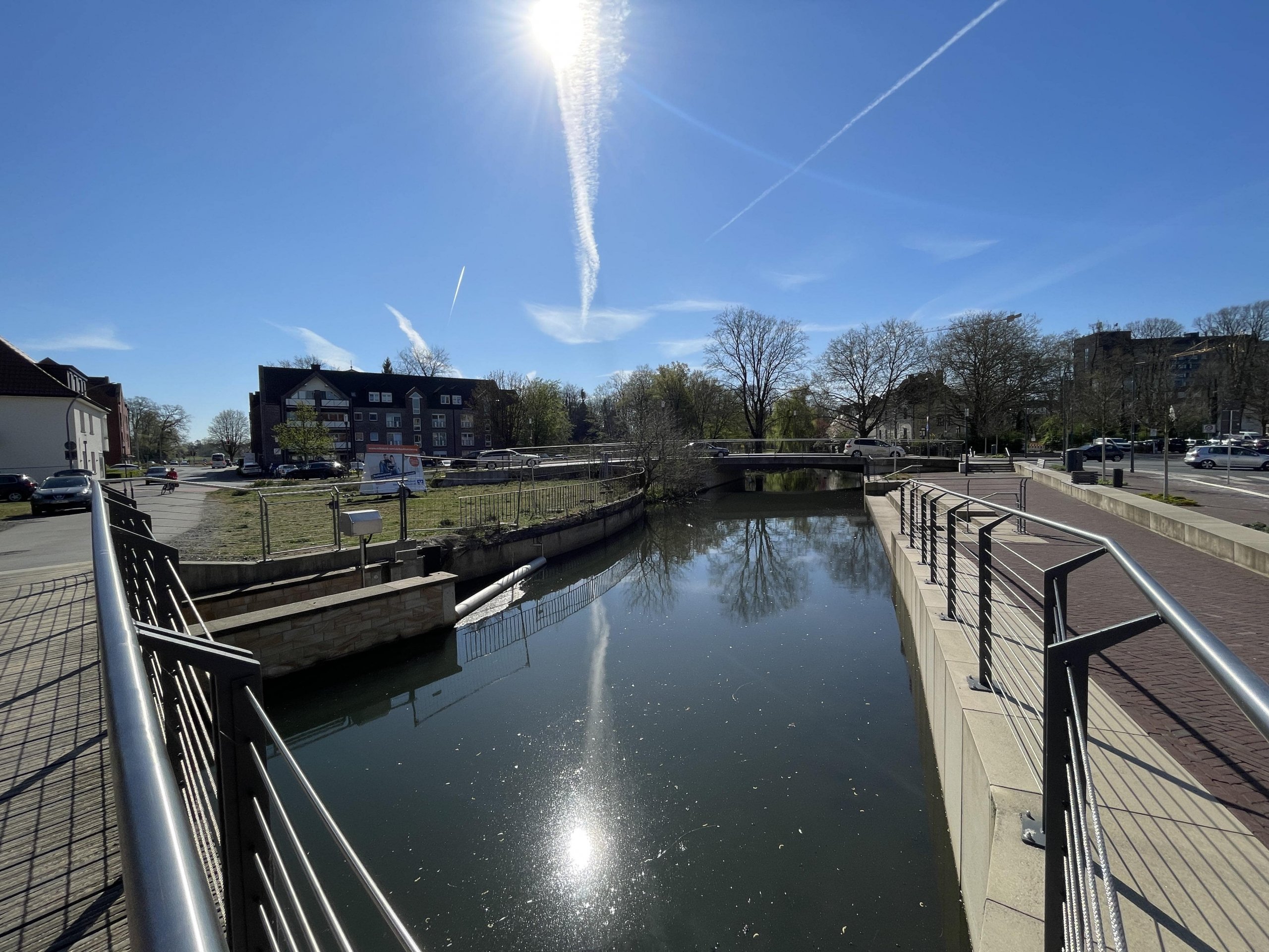 Exponierte Gewerbefläche im Erdgeschoss, zentral in Borken an der Aa im Haus „Wassermühle“ gelegen.