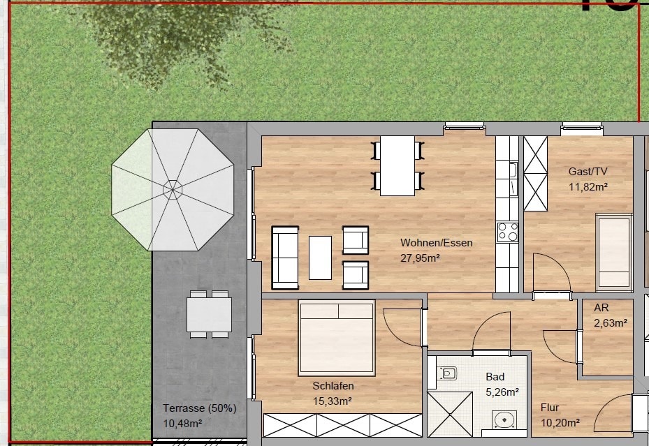 Neubau! Hochwertige Erdgeschosswohnung mit Garten in zentraler Lage von Haltern am See!
