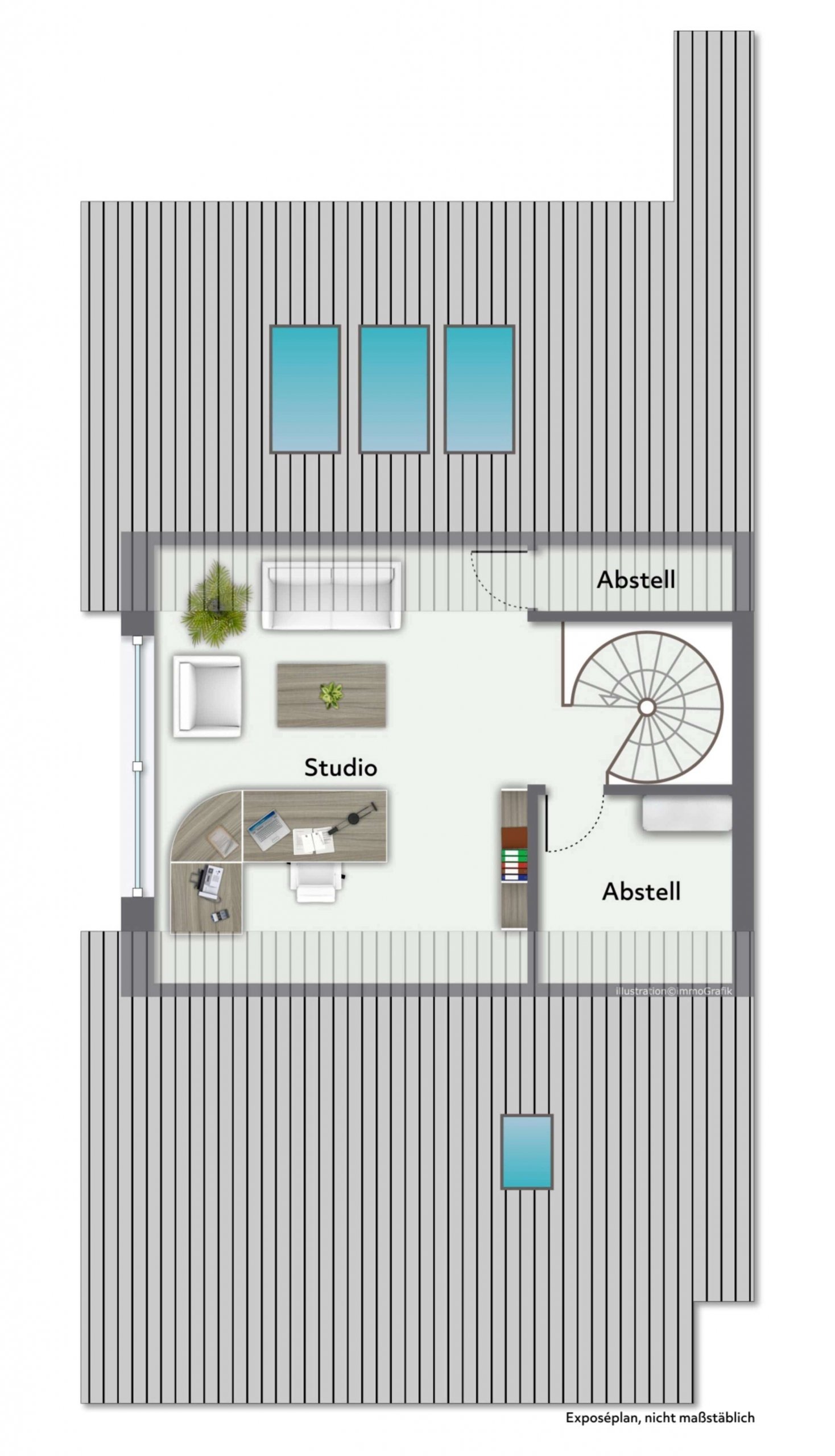 Helle 3-Zimmer Maisonette Wohnung mit Stellplatz in Gescher