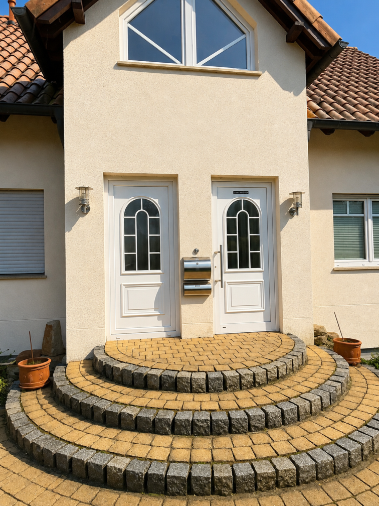 Freistehendes Einfamilienhaus im mediterranen Stil mit Vollkeller und übergroßer Garage in Olfen!