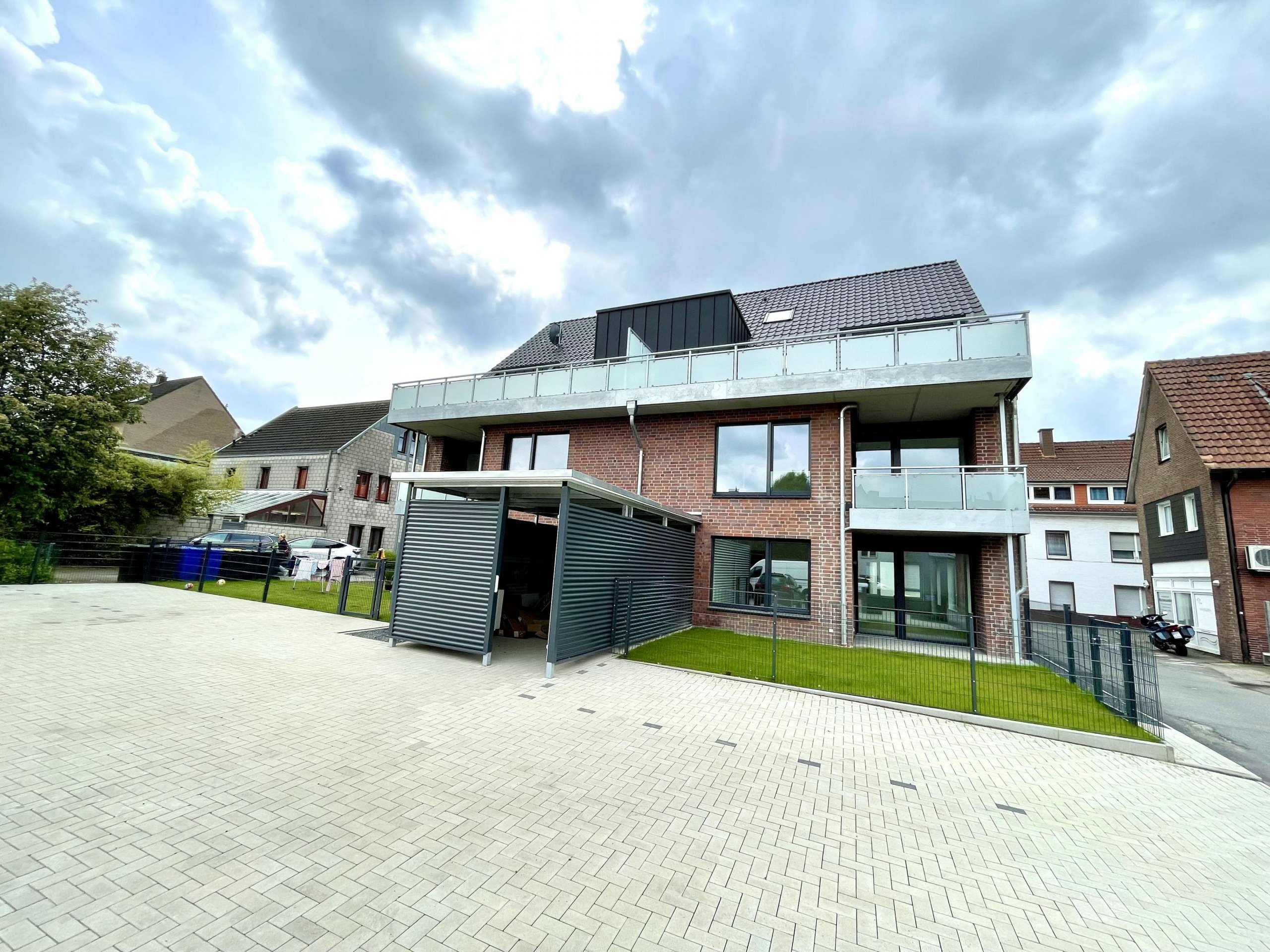Erstbezug: Moderne 3.-Z.-Erdgeschosswohnung in der Borkener City mit Aufzug u. Kellerraum! (Whg. 1)