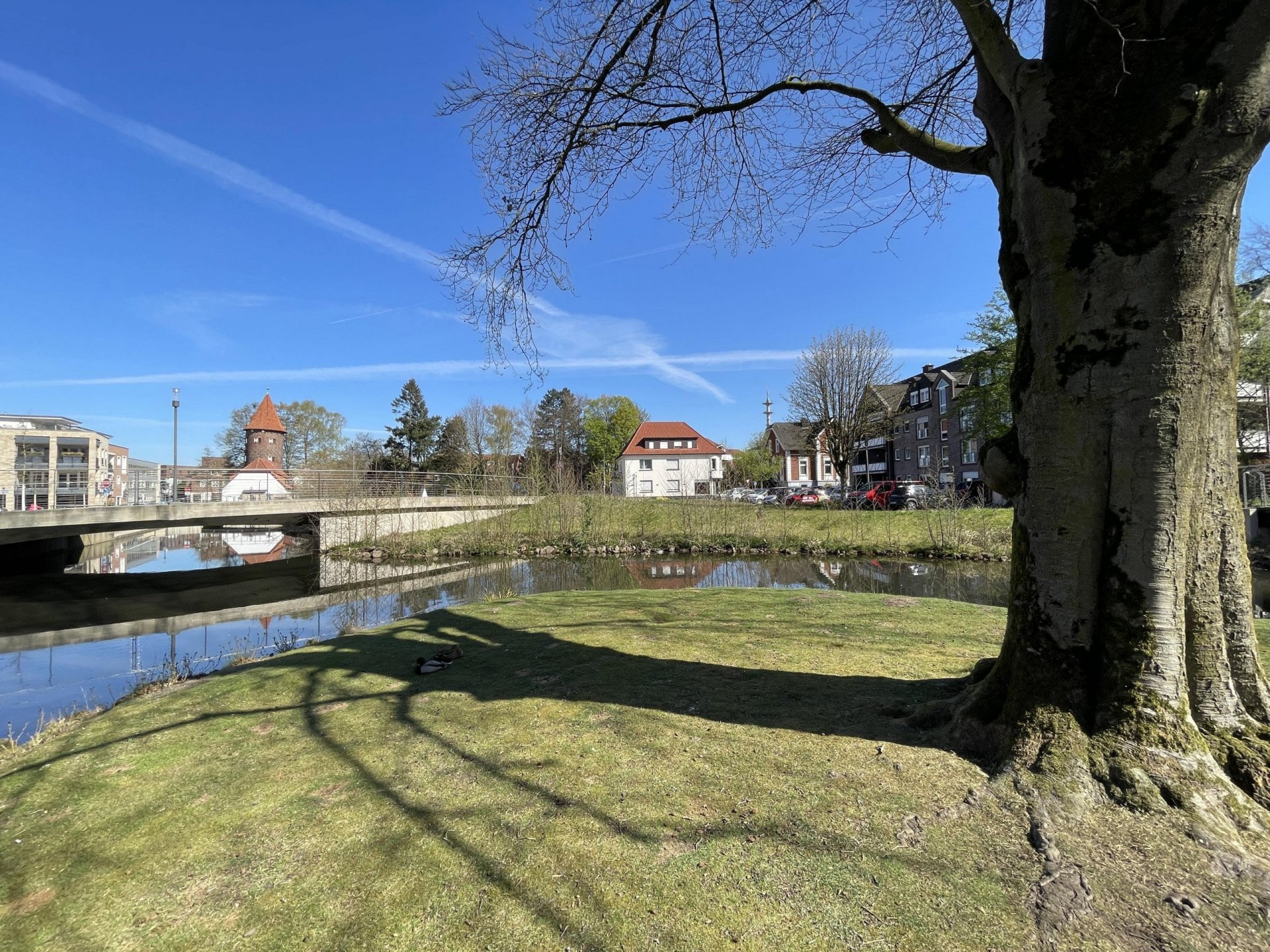 Exponierte Gewerbefläche im Erdgeschoss, zentral in Borken an der Aa im Haus „Wassermühle“ gelegen.