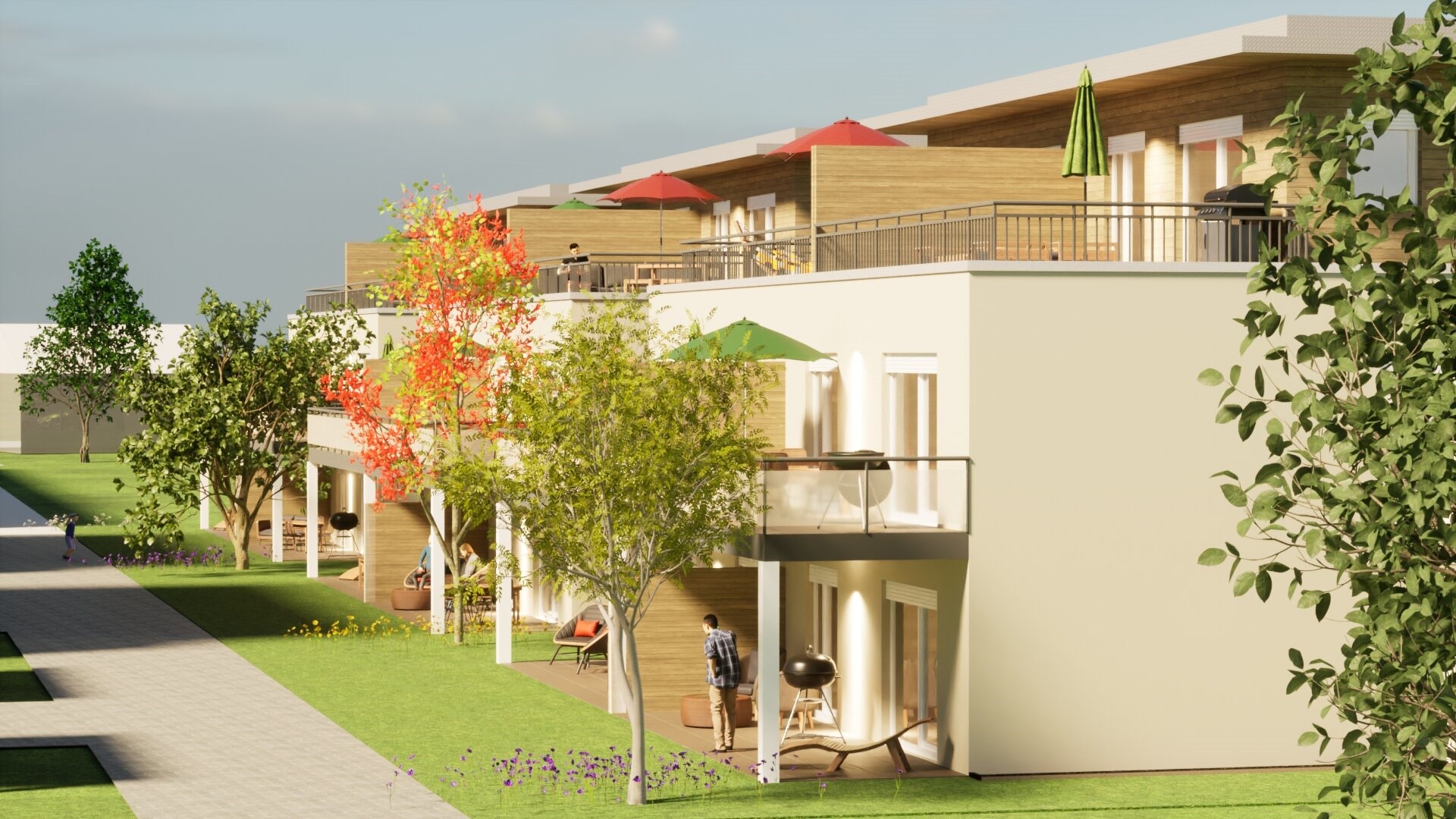 Neubau! Hochwertige Erdgeschosswohnung mit Gartenanteil in zentraler Lage von Haltern am See!