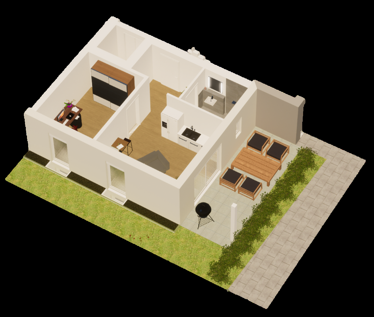Neubau! Hochwertige Erdgeschosswohnung mit Terrasse und Garten in zentraler Lage von Haltern am See!