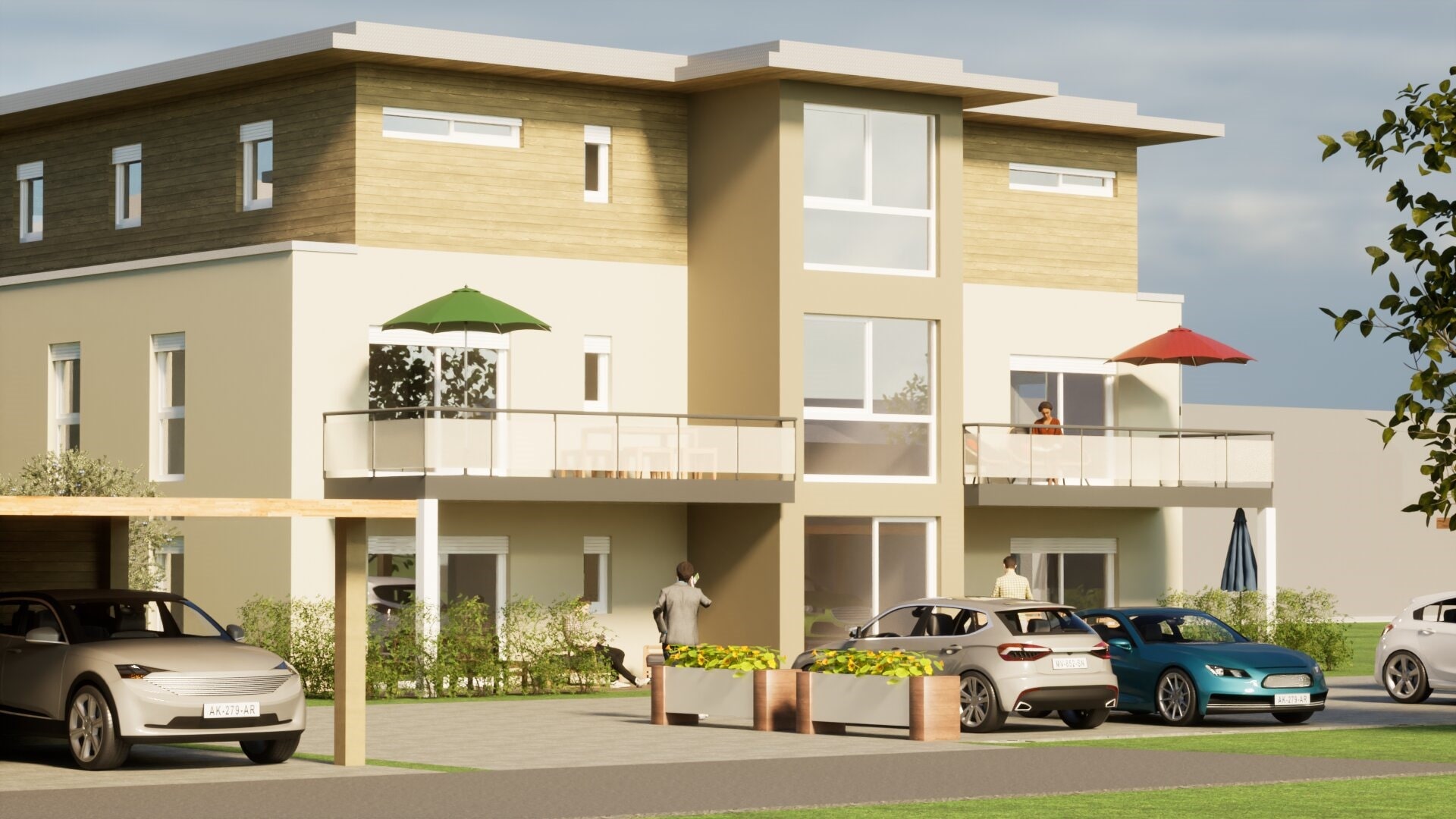 Neubau! Hochwertige Erdgeschosswohnung mit Terrasse und Garten in zentraler Lage von Haltern am See!
