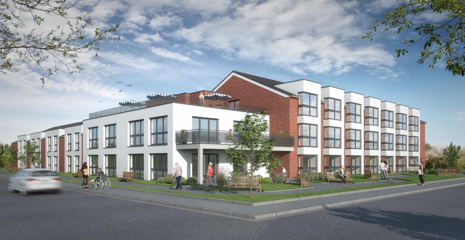 Mieteinnahmen über ein Investment in ein Pflegeappartement in Schüttorf.