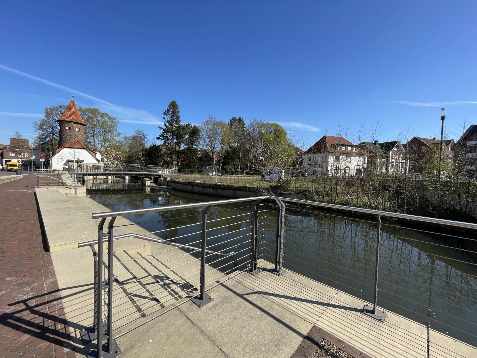 Neubau-Gastronomie im Haus „Aa-Terrassen“: Exklusives Wohn- und Geschäftshaus im Mühlenareal in Bork